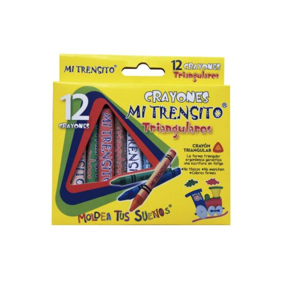 Crayón Triangular Jumbo x 12 Unidades